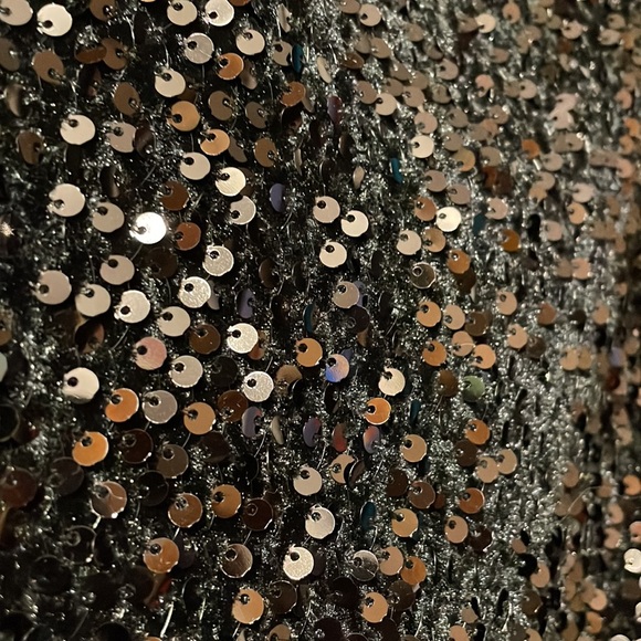 Black velvet and sequin Eliza J dress - Picture 3 of 4